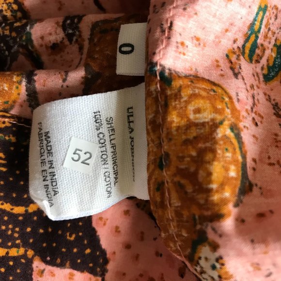 Ulla Johnson Floral Midi Dress in Pink and Orange - Picture 7 of 12